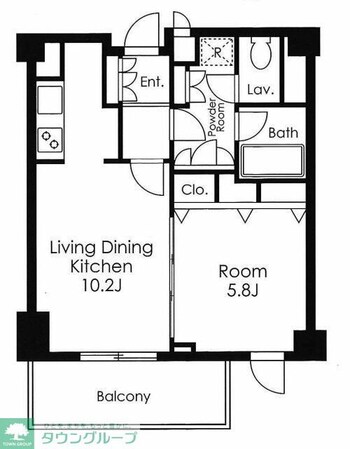 プライムアーバン用賀の物件間取画像